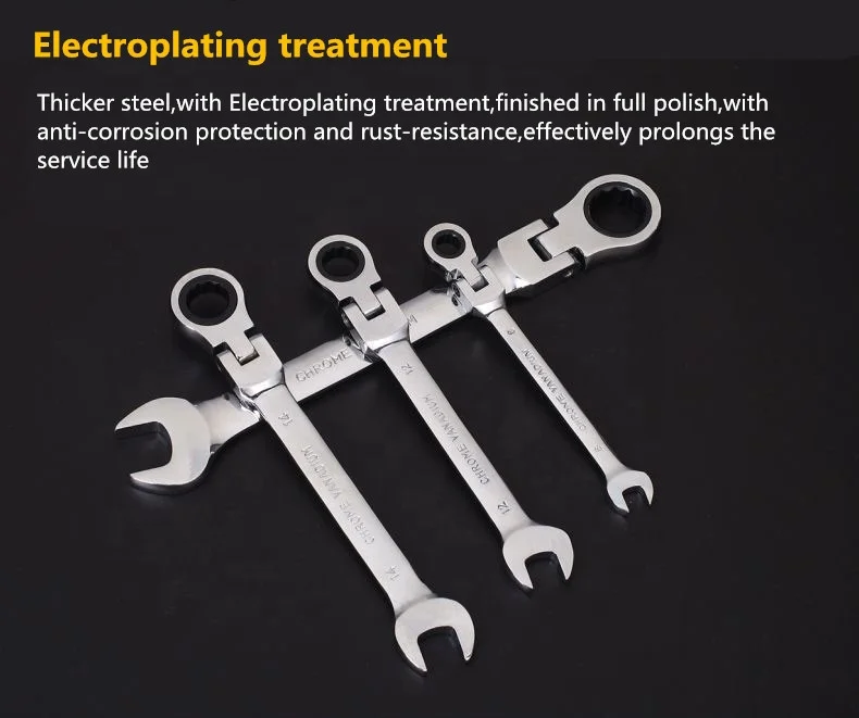 YTH 6 to 32mm 180 degree Fixed ratchet combination wrench Combination Spanner