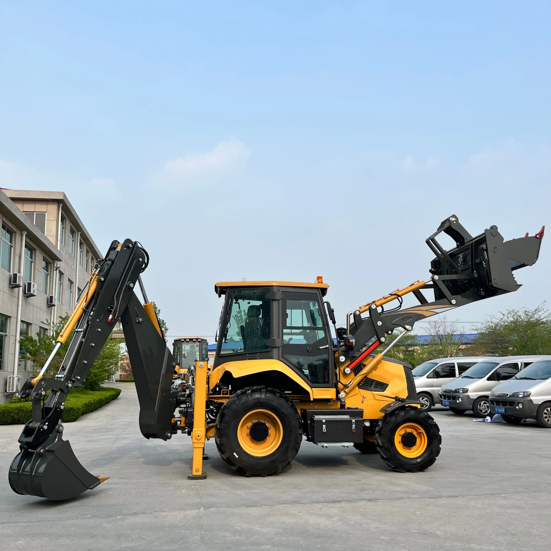 New Material FURD Factory Price Chinese Backhoe Excavator Loaders Mini 4X4 Backhoe Loader with Price for Sale China