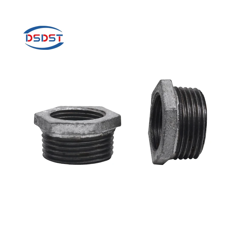 Gi Bushing Black Bushes Hex Bushings Reducing Hexagon Bushes Malleable Iron Natural Black / Coated Black / Galvanized Equal Link