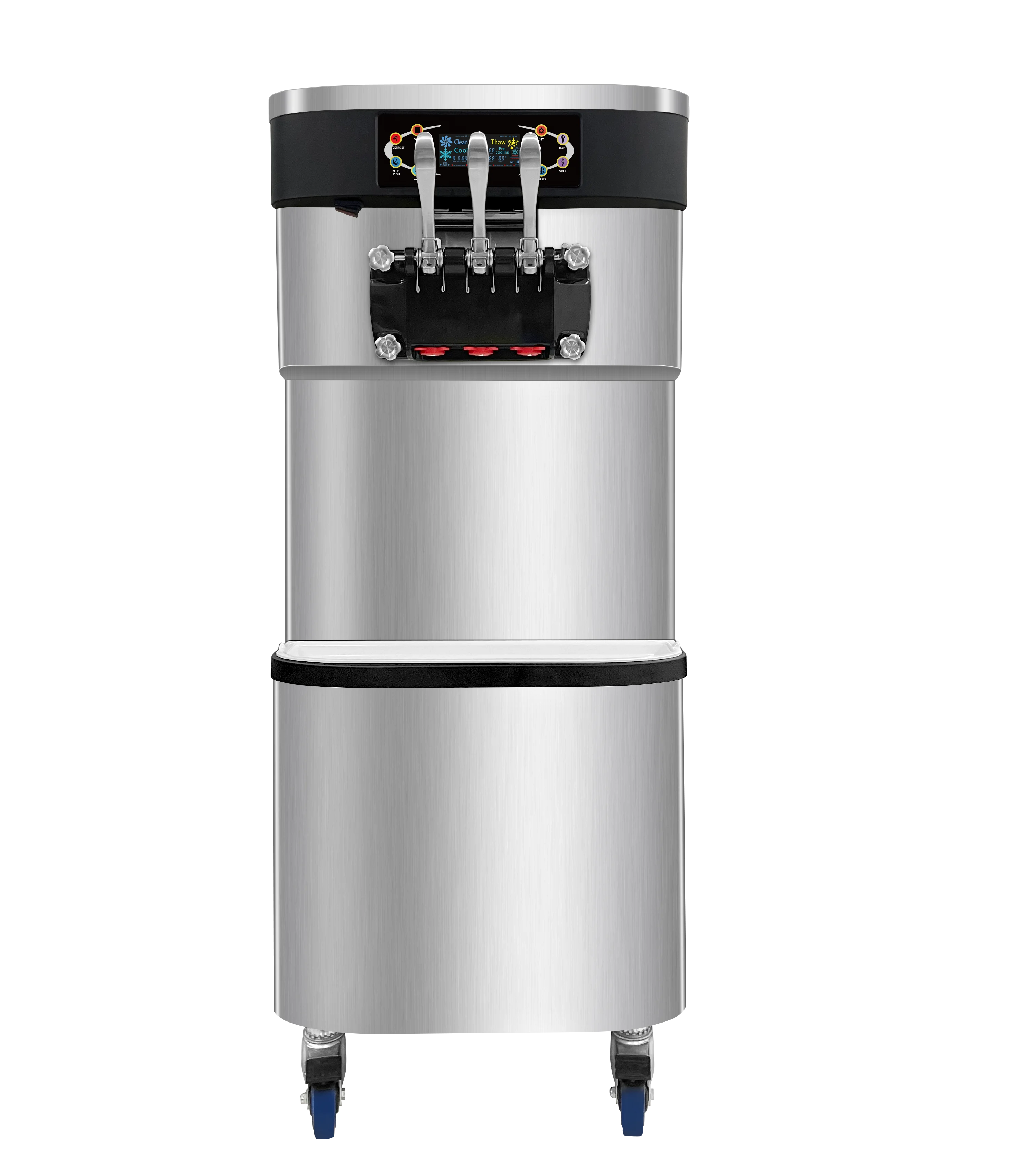 Restaurant Big Size Continuous Ice Cream Making Commercial Soft Serve Ice Cream Making Machine