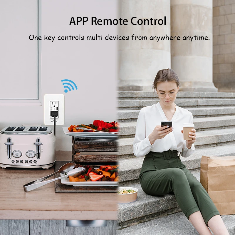 Умная розетка Alexa google home для дома универсальное зарядное устройство с usb и светодиодным индикатором 15 А несколько портов Wi-Fi
