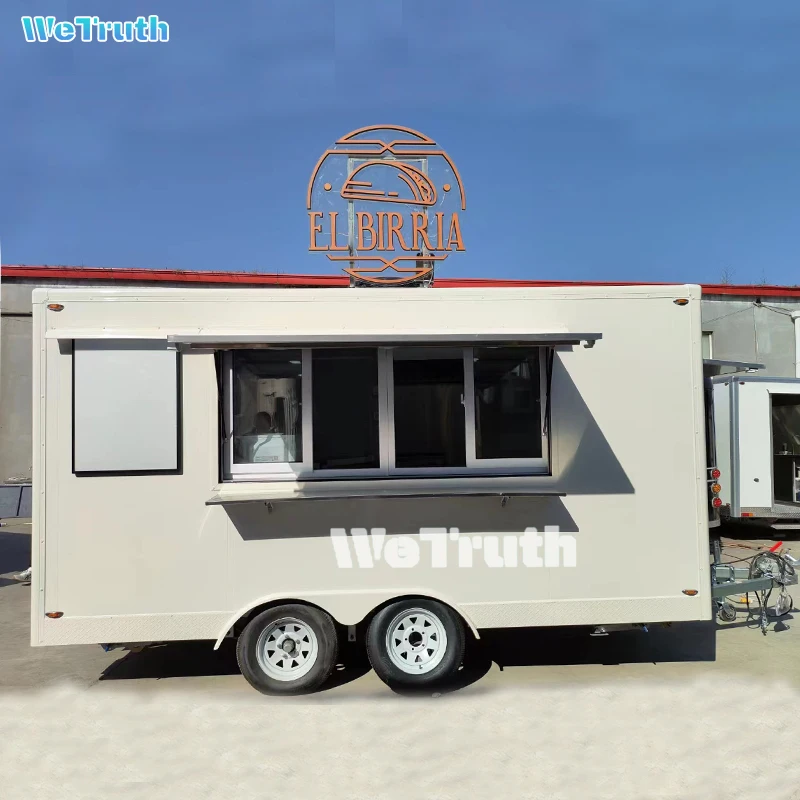 Pizza Fast Food Trailer Mobile Ice Cream Square Mobile Concession Trailer Coffee Food Truck With Full Kitchen In Usa
