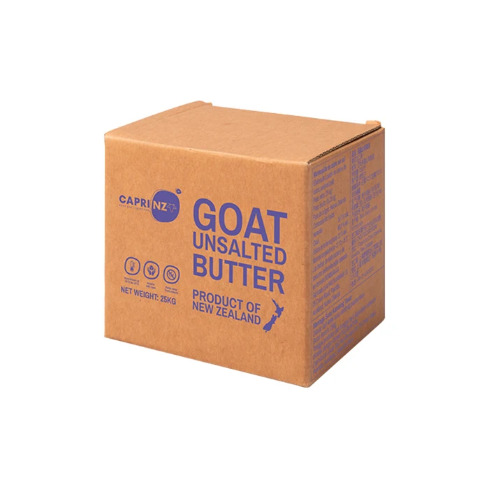 Dairy Products Manufacturing Unsalted Butter 25kg Natrual 100% High Quality New Zealand Pure Goat Cream