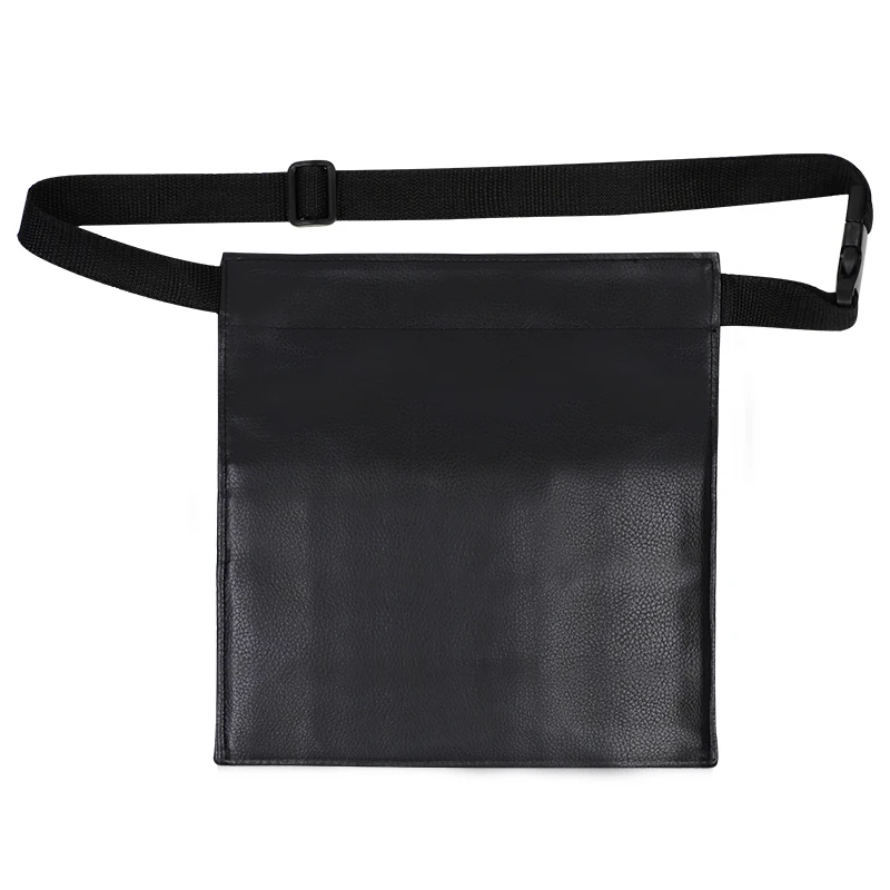
Pro New High Quality Black PU Makeup Bag makeup waist apron for makeup artist 