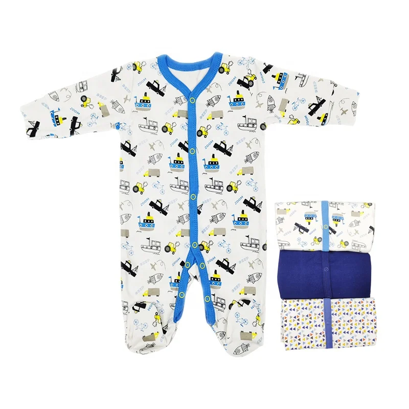 
Briantex wholesale toddler pajamas full sleeve baby& toddlers clothes footed baby rompers overcoat with 100% cotton 