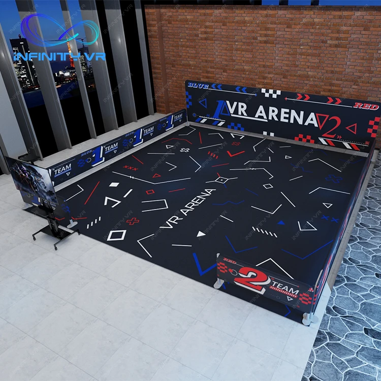 VR Arcade Arena Free Walking Virtual Reality Big Space Simulator Shooting Gun Game 4/6/8/10 Persons Multiplayer Game