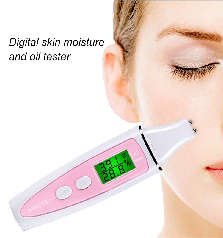 Facial Moisture Oil Tester 0~99.9% with Digital LCD, Precision Skin Sensor Analyzer...