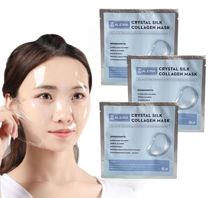 A Korean Crystal mask hydrating and moisturizing human skin anti Aging Collagen transparent firming tender mask Skin care