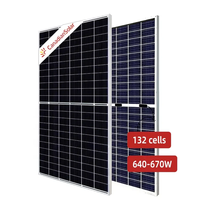 Bifacial Solar Panels Canadian BiHiKu7 CS7N 640W 645W 650W 655W 660W 665W 670W Solar Panels Power