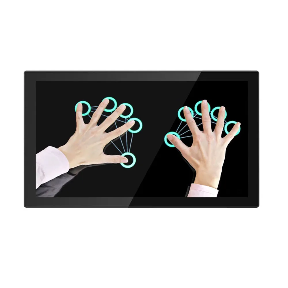 LCD display waterproof FHD capacitive or resistive 27 inch  touch monitor