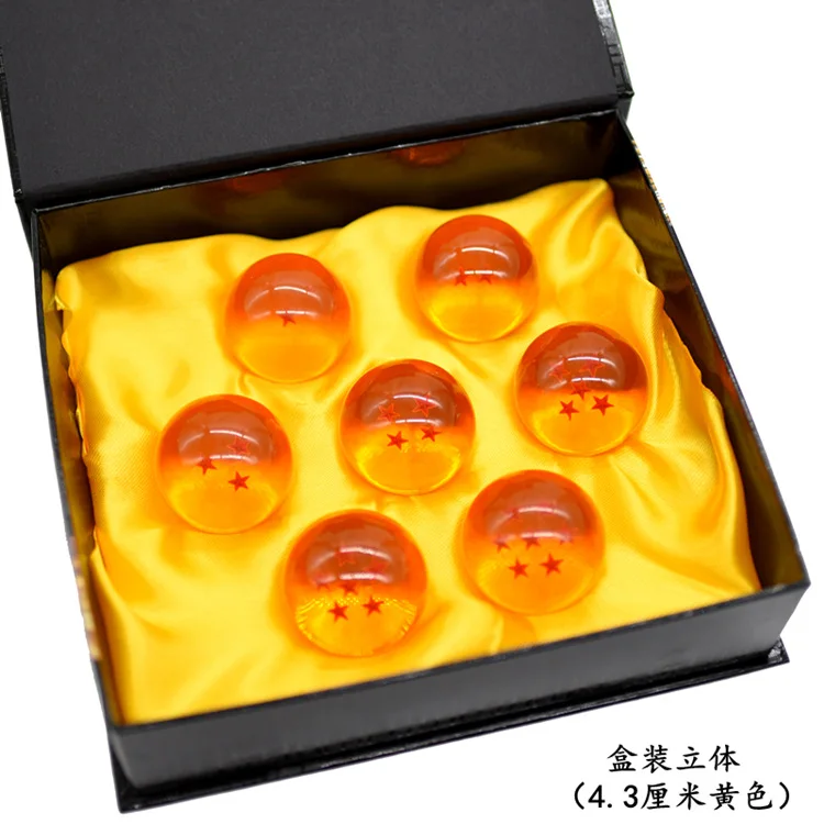4.2cm 7pcs/set Dragon balls Z gonku model toy 7 stars resin dragon balls set