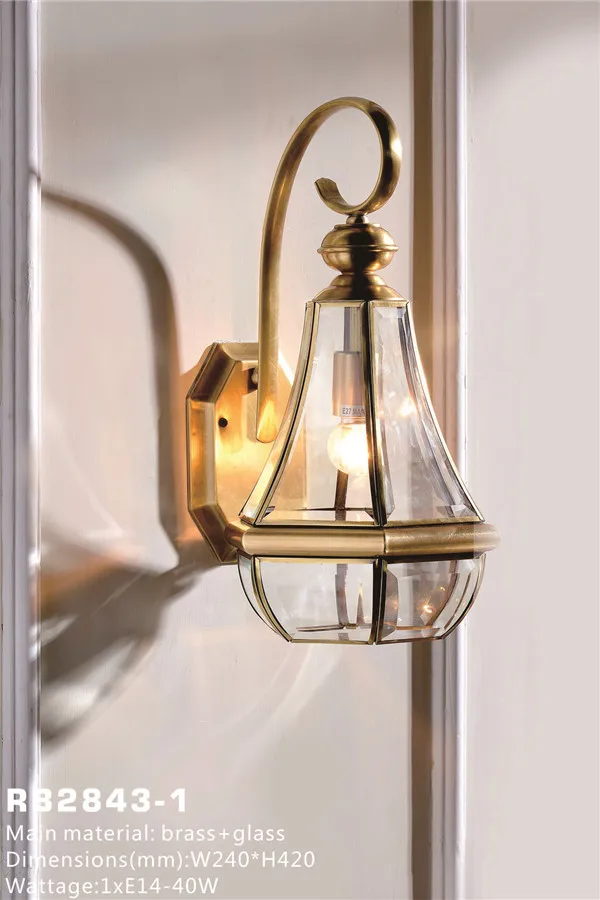 Factory Home Hotel Villa Decoration Courtyard And Foyer Area  Wall Bracket Light Exterior Wall Lamp Outdoor Light