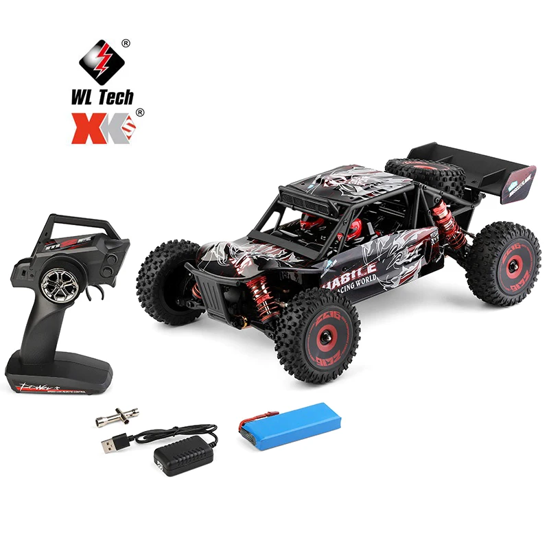 New WLToys 124016 RC Car 1:12 Brushless Motor Electric Four-wheel Drive 60km/h High Speed Desert Remote Control Car Toys