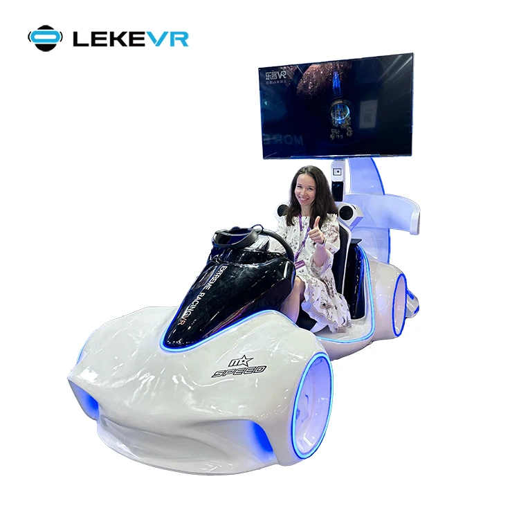 LEKE VR Metaverse Immersive Theme Park 9d VR Driving Car Simulator Racing Car Arcade Game Machine