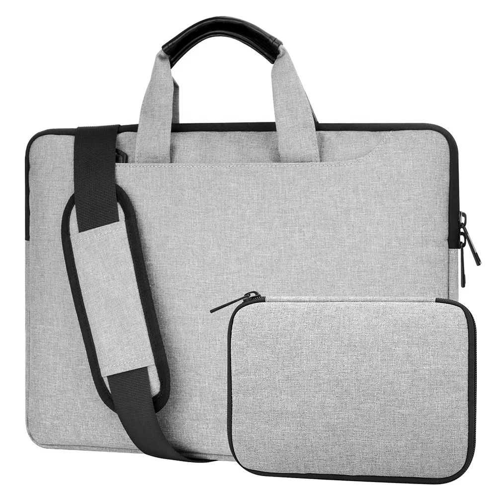 MoKo ISO BSCI custom factory shockproof Online Shopping Laptop bag Hand Shoulder Strap Sleeve Case Bag Briefbag 12 13.3 13.5