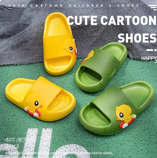 Wholesale Children Slippers Cute kids Indoor duck Slipper Summer slippers  Boys indoor Kids cute sandals