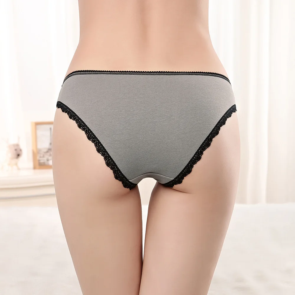 High cut brief mesh with cotton fabric sexy girls inner wear panty