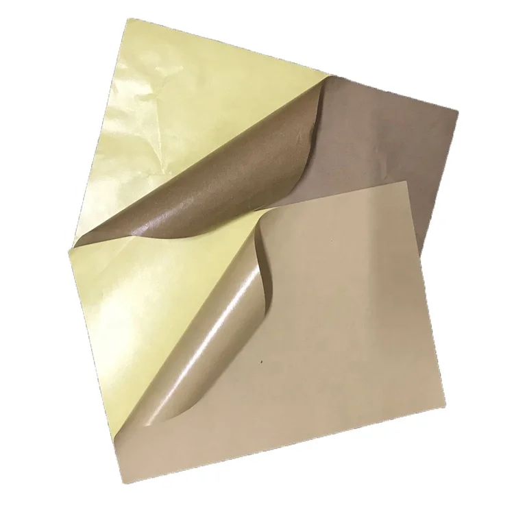 self adhesive kraft sticker paper