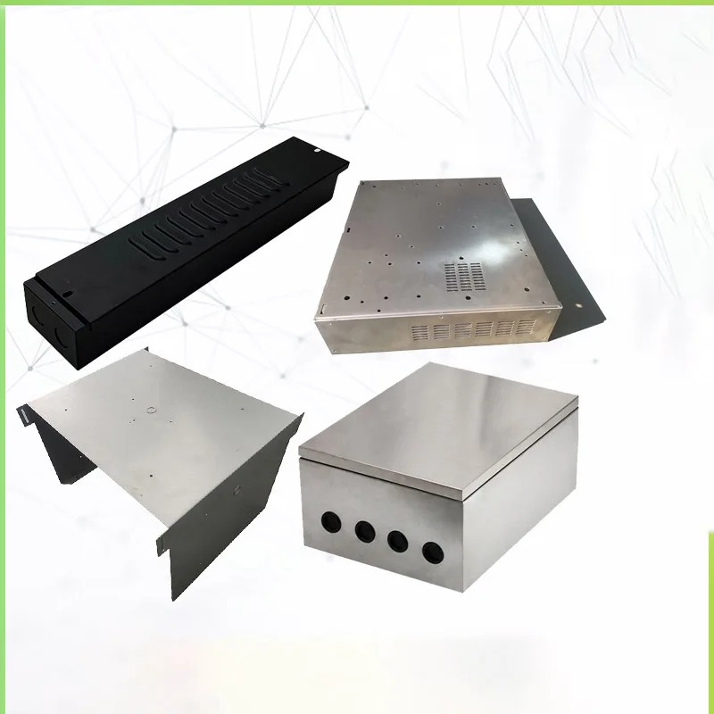 CNC Customized Sheet Metal Display Racks Laser Cutting Parts Metal Box Steel Work Machining Service