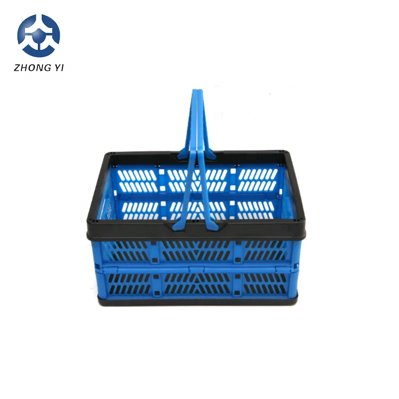 Plastic Portable Foldable Shopping Basket