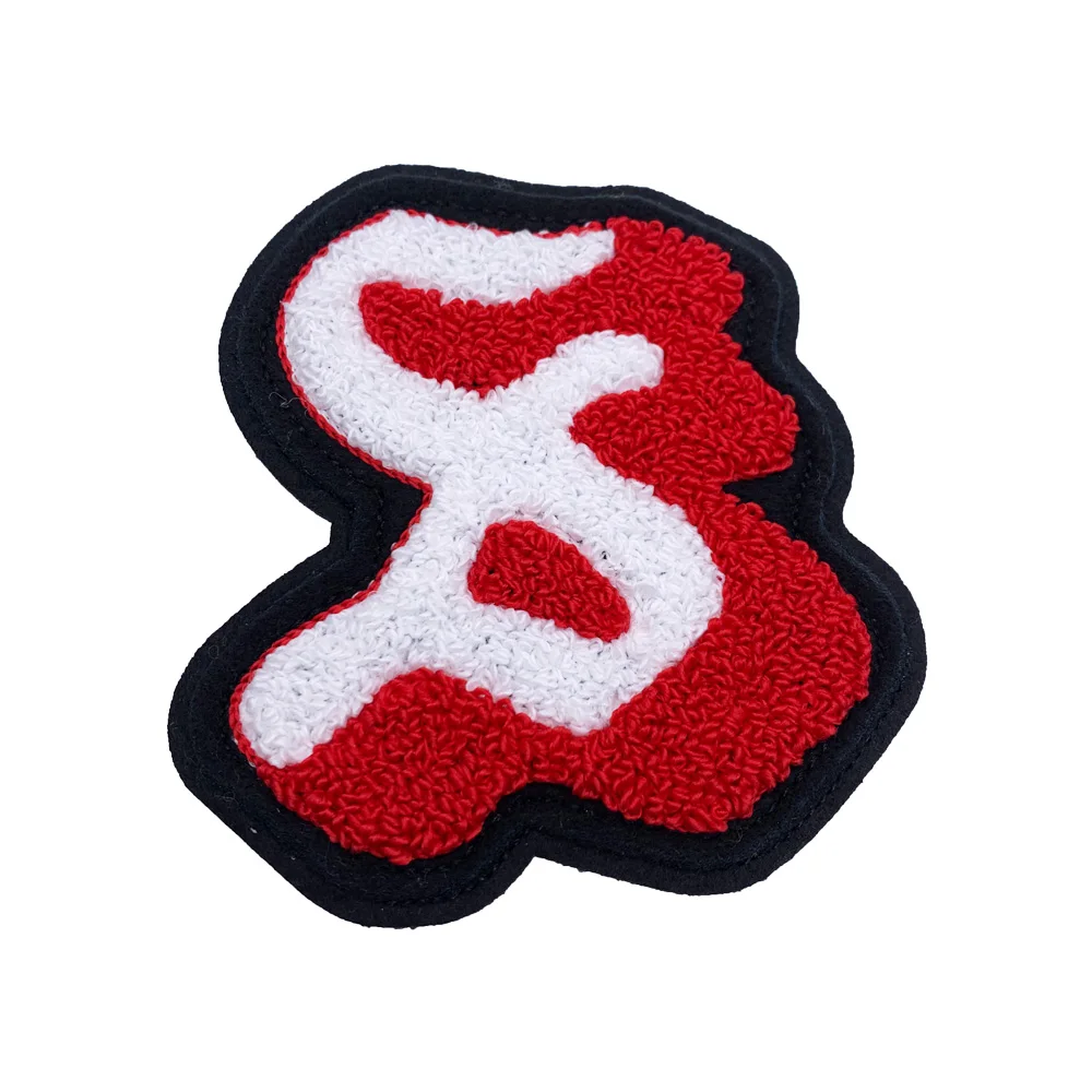 Высококачественная вышитая нашивка с буквами из синели, вышивка из синели, нашивки с буквами из греческого алфавита для одежды