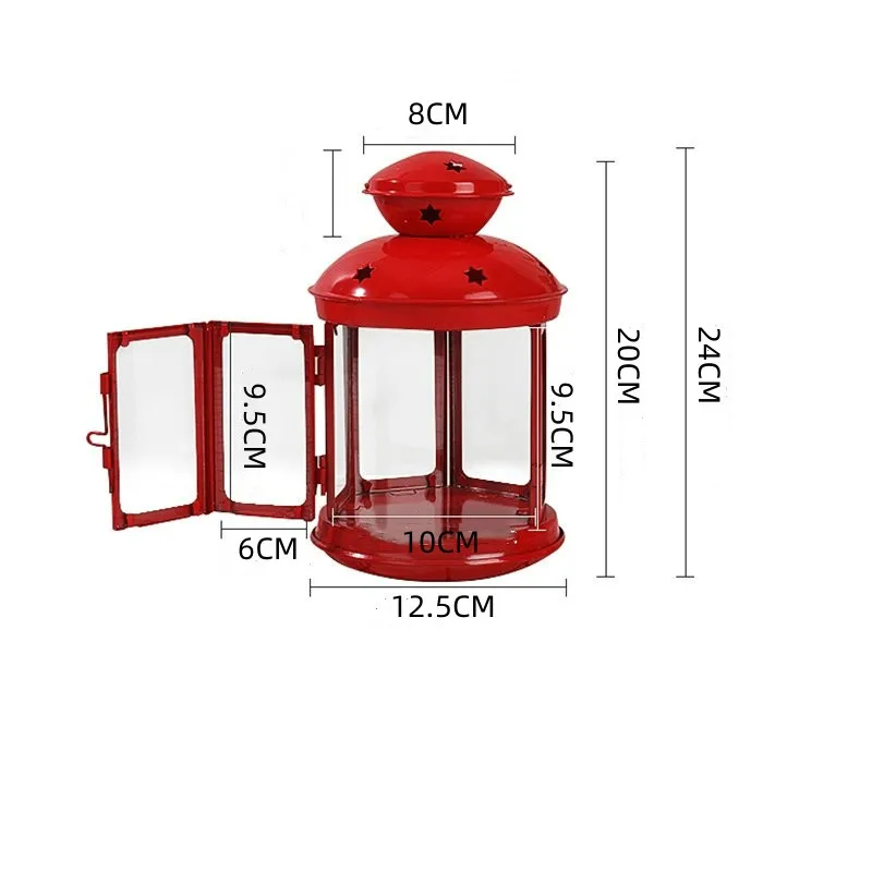 Christmas Decoration Home Candle Holder Stand Luxury Wedding Modern Lantern Style Candlestick Metal Candelabra