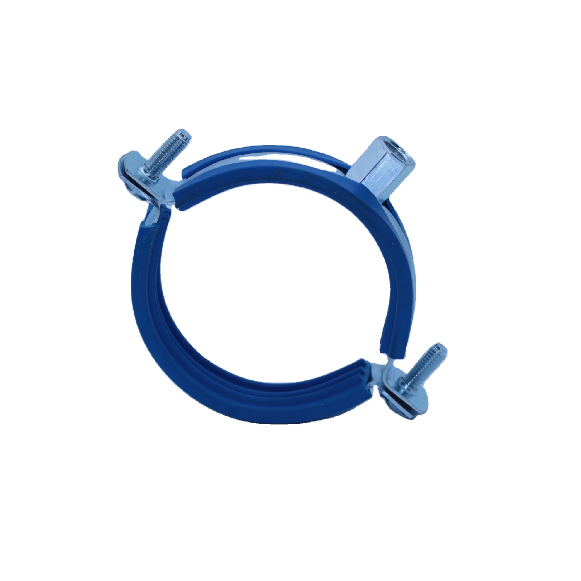 Синий Регулируемый Кронштейн для трубы uxcell, зажим 2 дюйма (50 мм), настенное потолочное крепление, железная труба, Поддержка ремня