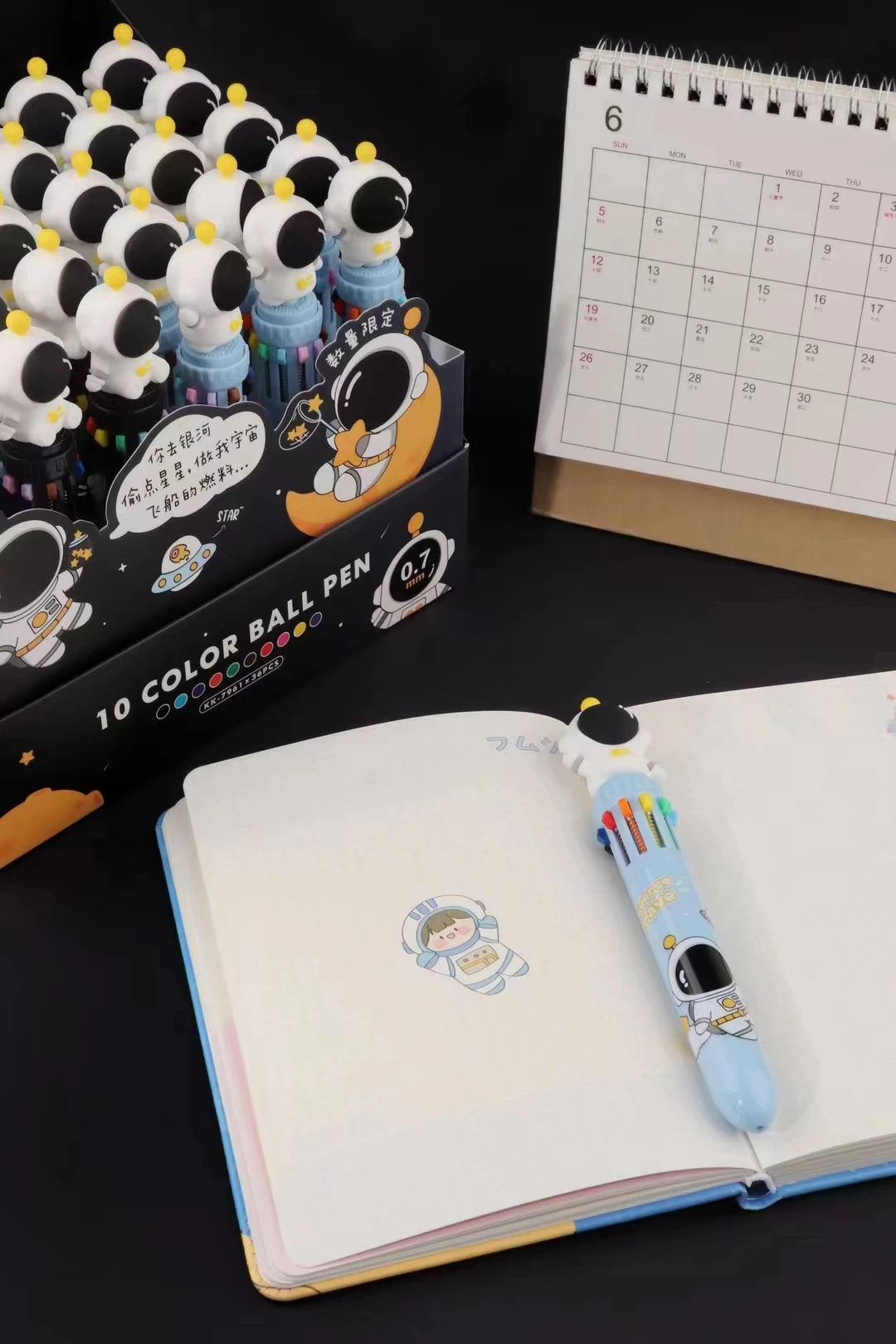 Roaming the stars ballpoint pen multiple 10 colors Ball Pens For Kids Gift School Office Supplies Stationery hand account