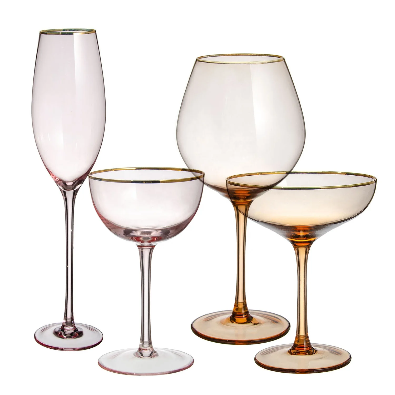 textured colored martini color glass wine cup gold rimmed wholesale wine glasses