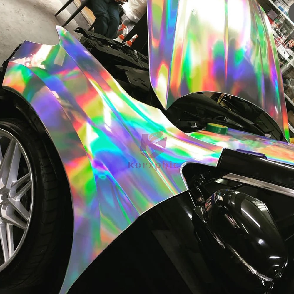 High Gloss Metallic Sliver Holographic Powder Car Colorant Paint Pigment 4 Jars