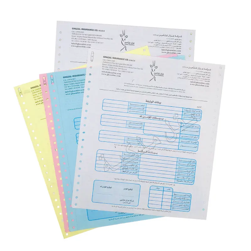 Most popular hot sell single bill offset printing paper bill paper