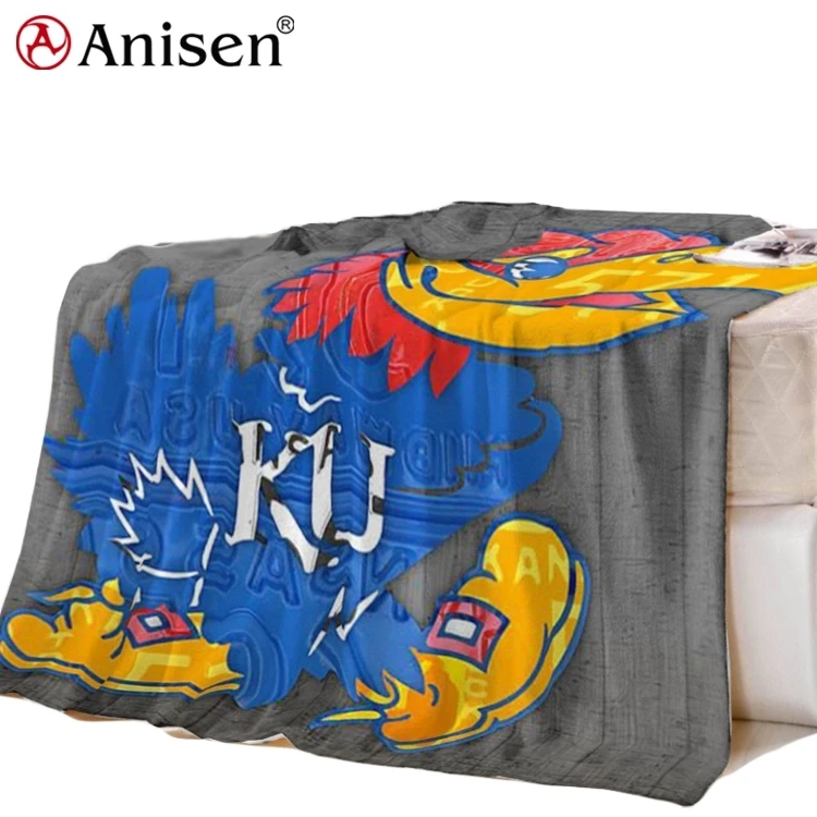 2021 Wholesales Special Printed Custom Travel Soft China Blankets Cartoon Polyester Polar Fleece Winter Blanket