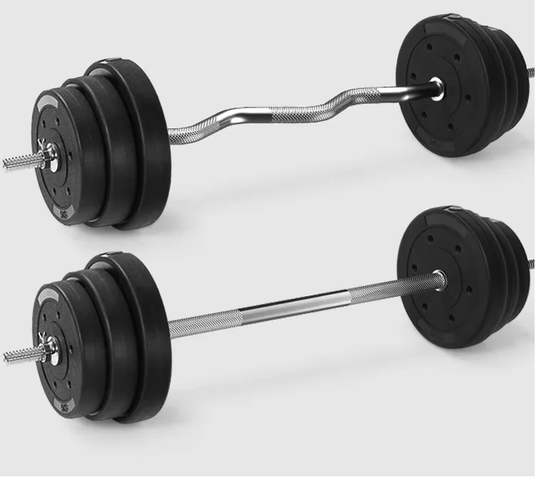 wholesale gym equipment fitness barbell cement set bodybuilding adjustable barbell plate