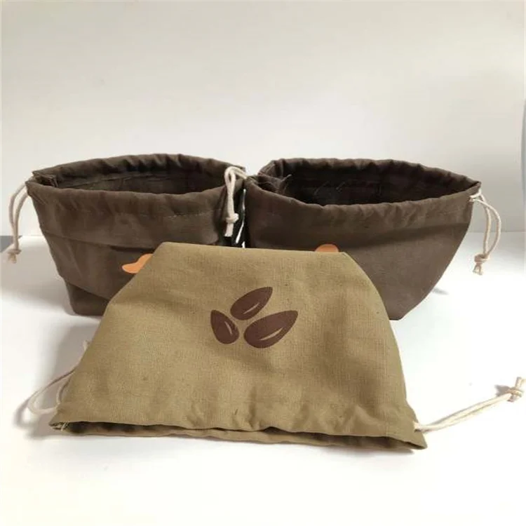 Free Sample Eco-friendly Mini Draw String Pouch Natural Cotton Muslin Cloth Drawstring Nut Bags with Custom Logo