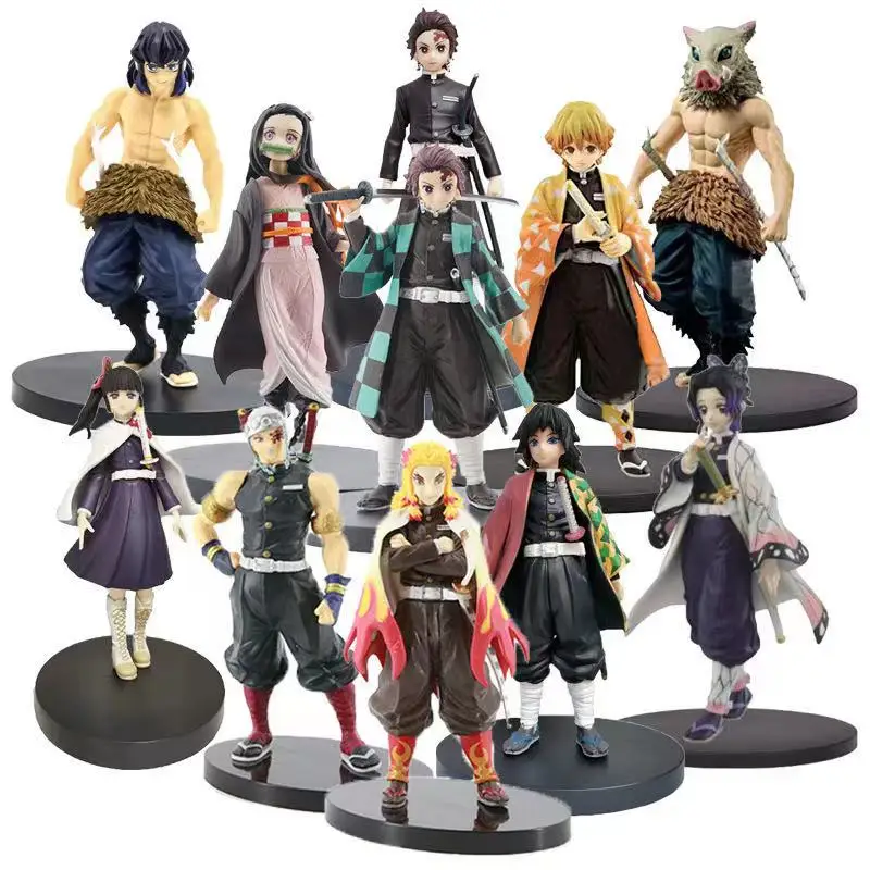  Лидер продаж на Amazon экшн-фигурки из аниме «Kimetsu No Yaiba» рассекающий демонов ПВХ модель игрушка камадо незуко