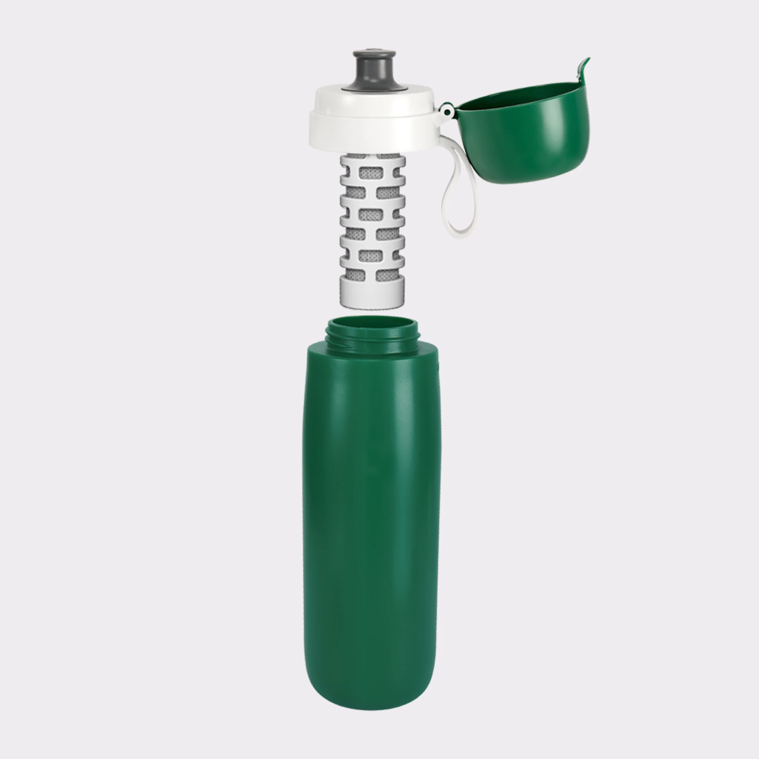 Direct Drinking Outdoor Camping Portable Activated Carbon Filter Water Filter Bottle For Sports