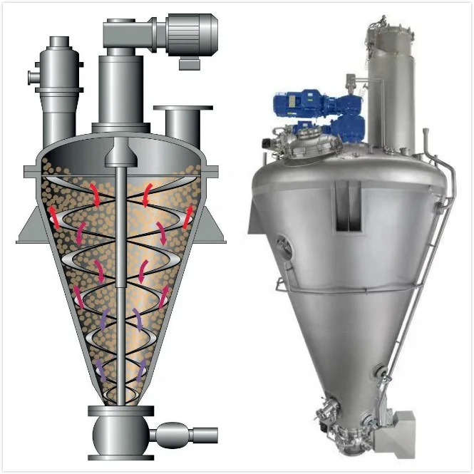 Conical Vacuum Dryer for Pharmaceutical  and Chemical Industries