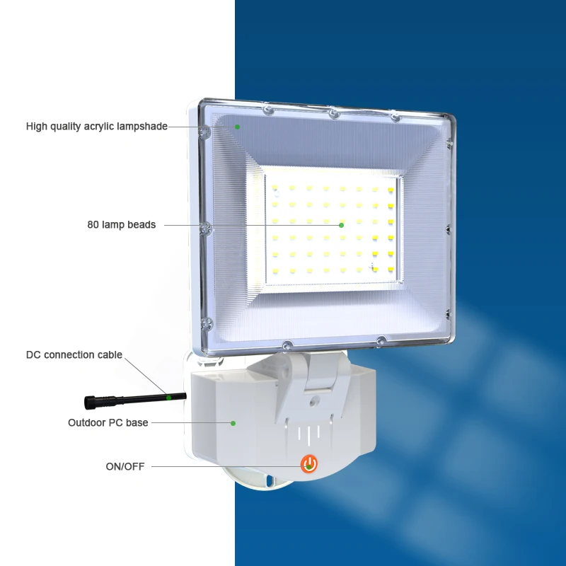 Cheap Product Stadium Sports Outdoor Garden Flood Light IP65 Super Bright Portable LED Solar Flood Light