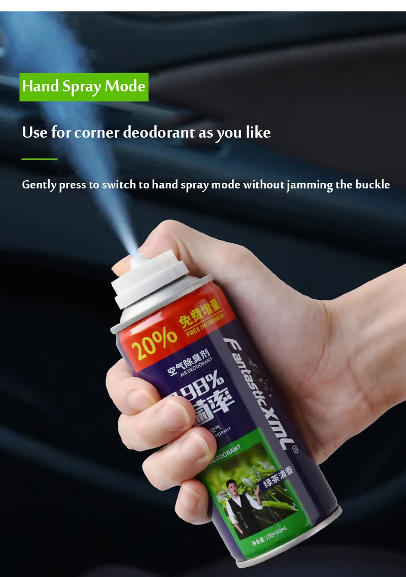 Top Selling Automotive Interior Air Freshener Car Spray Fragrance Bomb 180ML Long Lasting Deodorant