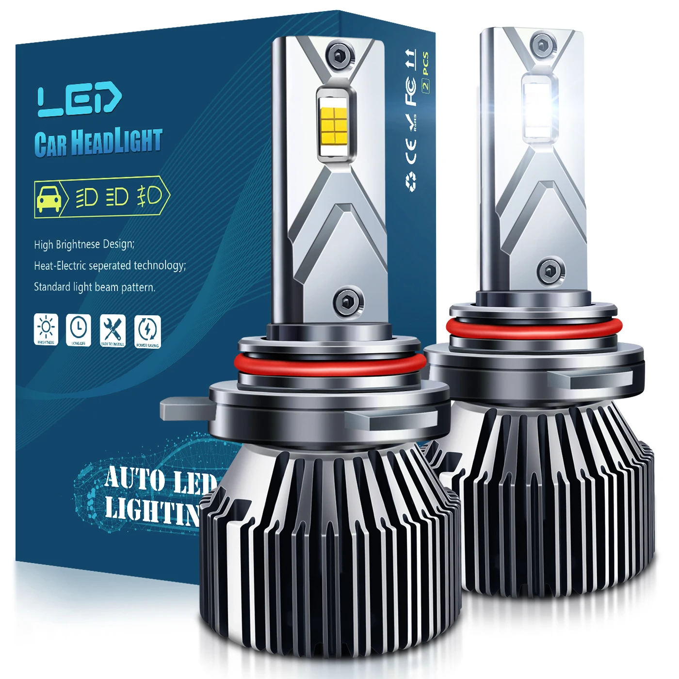 IP68 Waterproof LED Bulb E5 Hi/Lo Lights 901265W 6500K Xenon White LED Lamp