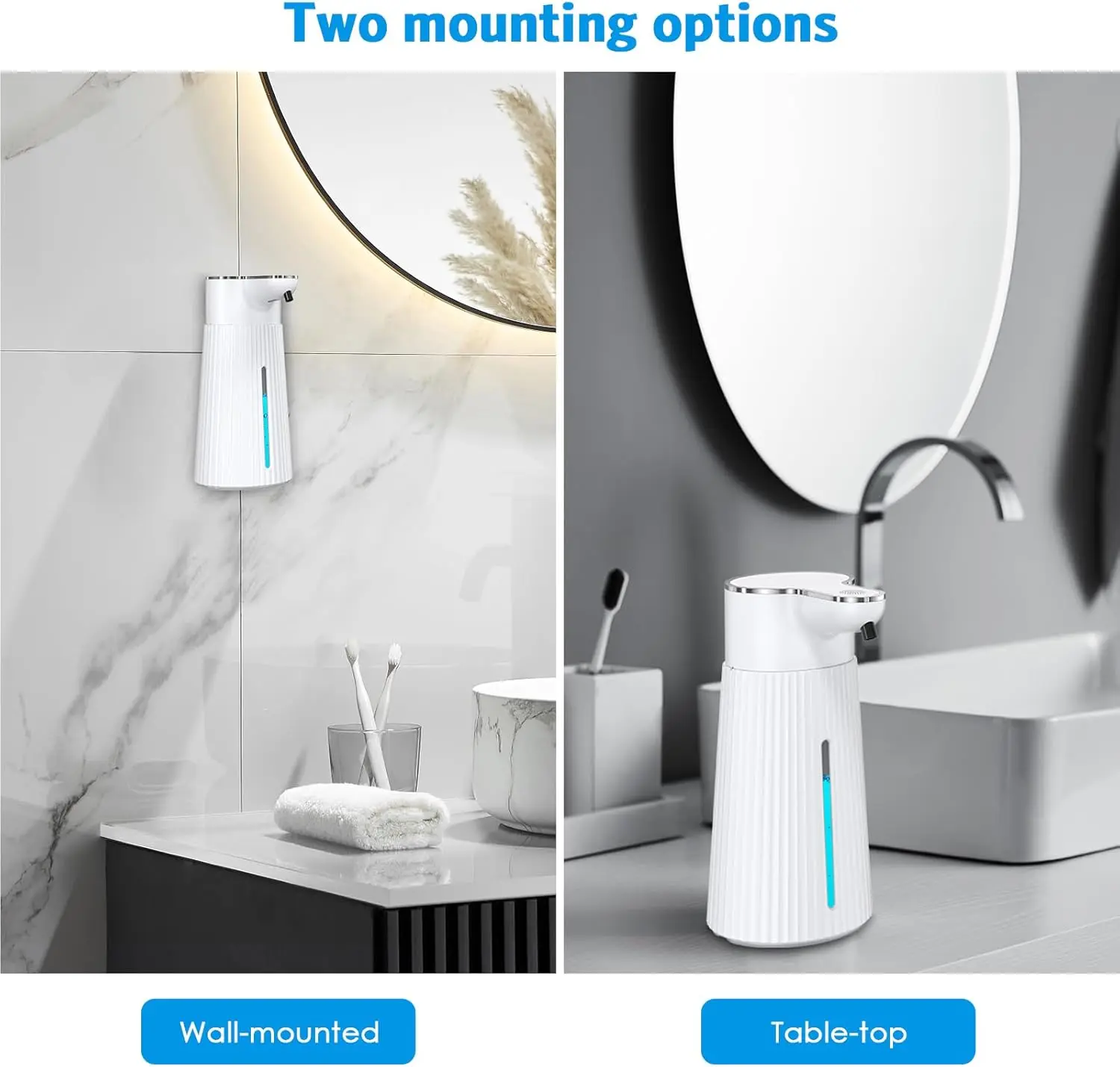 Intelligent Sensor Foam Soap Hand Sanitizer Dispenser Wall-Mounted USB Rechargeable Infrared Automatic Soap Dispenser