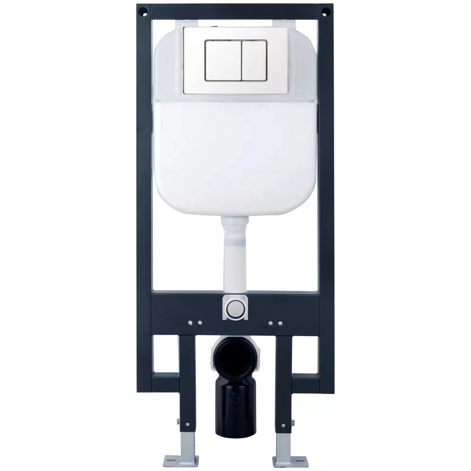 Wall Hung Hidden bathroom Concealed Toilet Water Tanks Carrier Frame With Dual-flush Tank