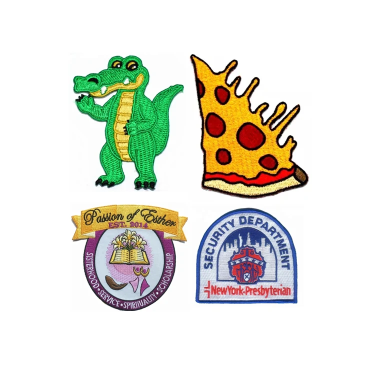 Custom iron on badges high density flower patch letters personalized logo embroidered letters 3D sew on embroidery patch