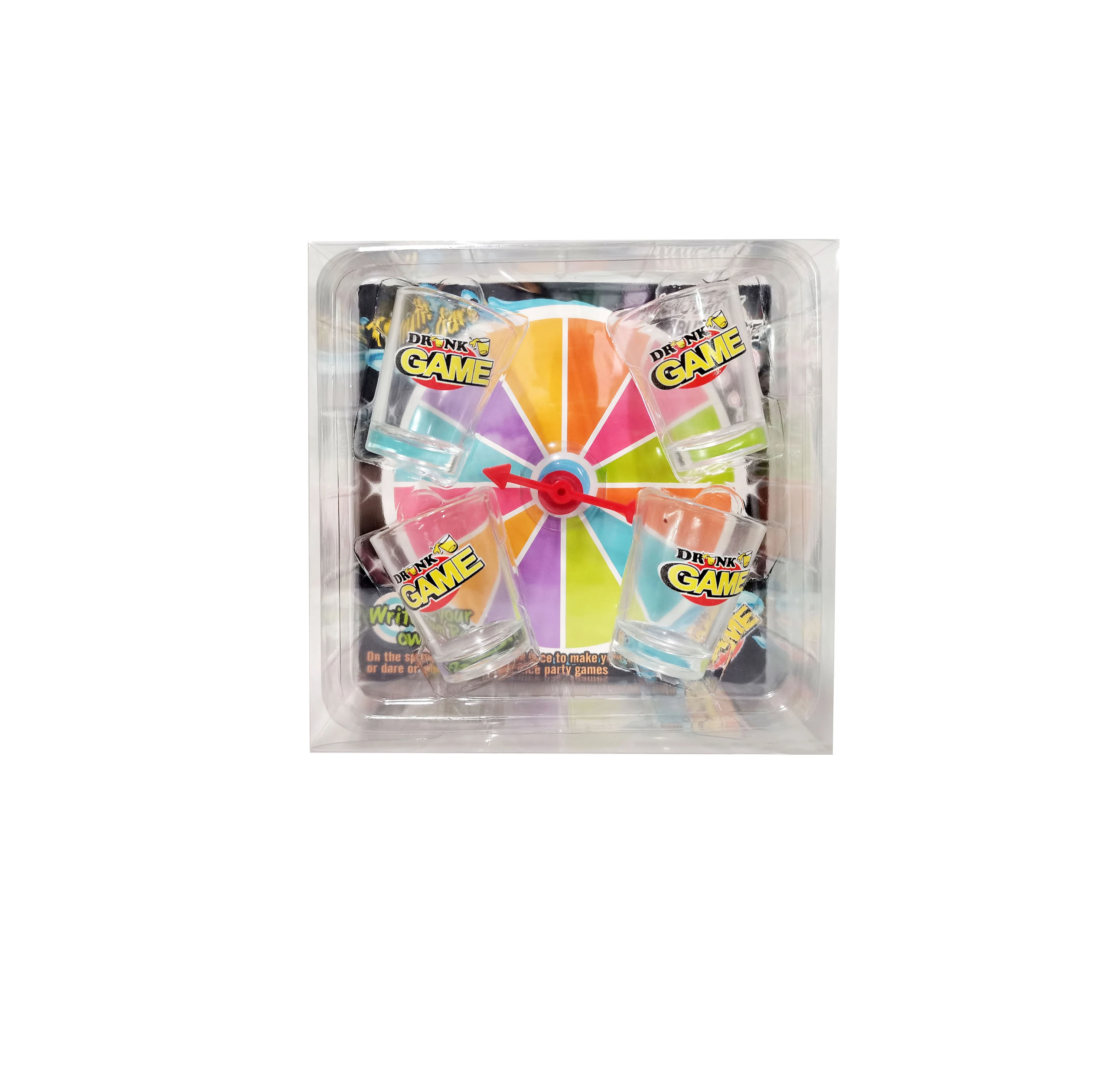 DIY Prize Wheel With Plastic Cup Drinking Game Lucky Lottery Draw Toys Fortune Spinning Game