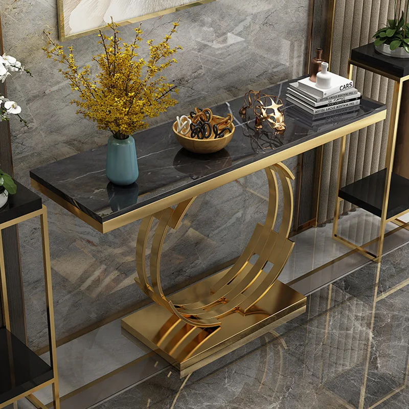 HQSLP console table luxury table console modern console table and mirror