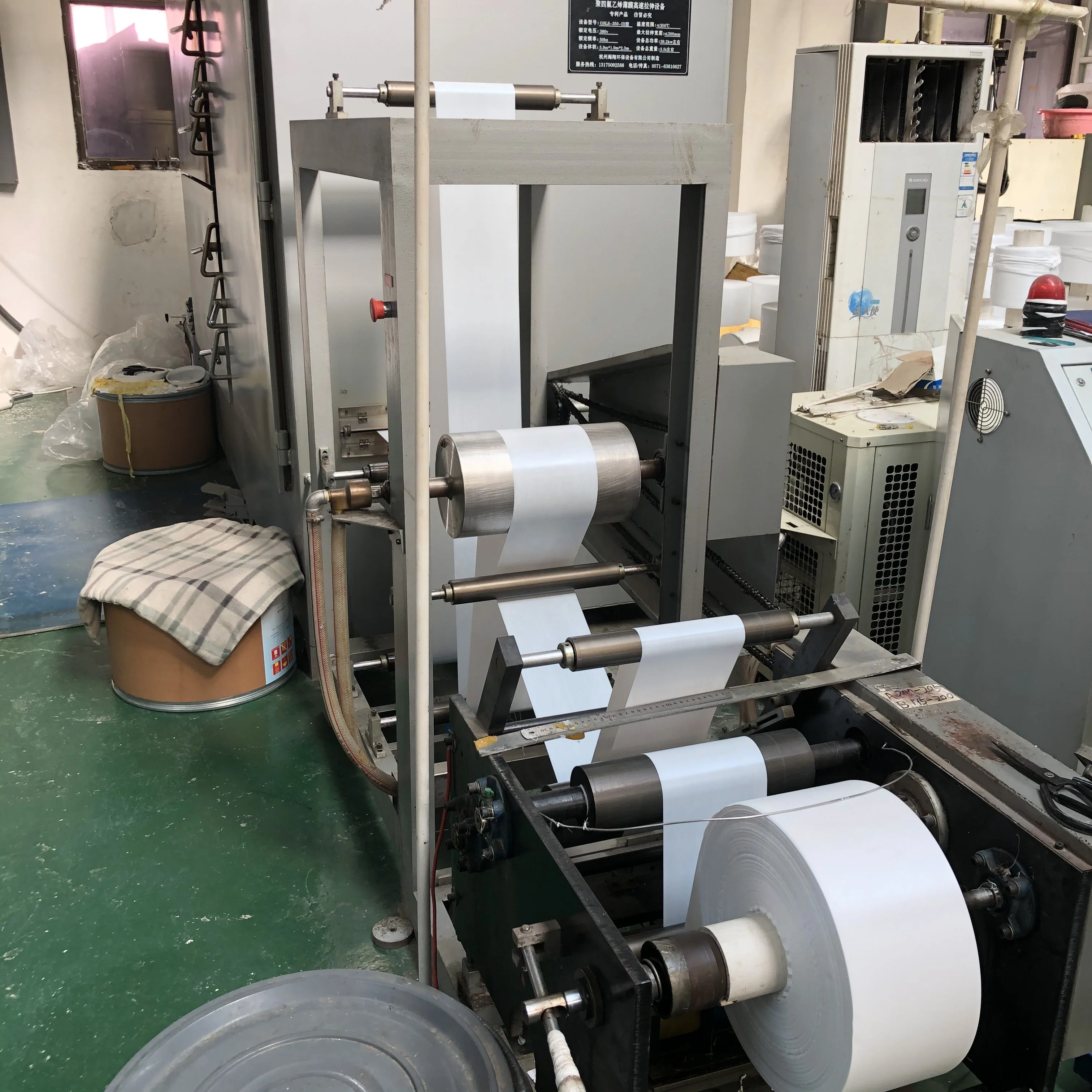 PTFE Thread Seal Tape Machine, providing whole production line machines to produce PTFE tapes, Chinese machines