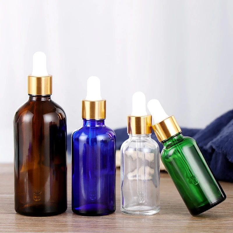 Factory Produced Wholesale Empty Dropper Bottle Amber Essential Oil Glass