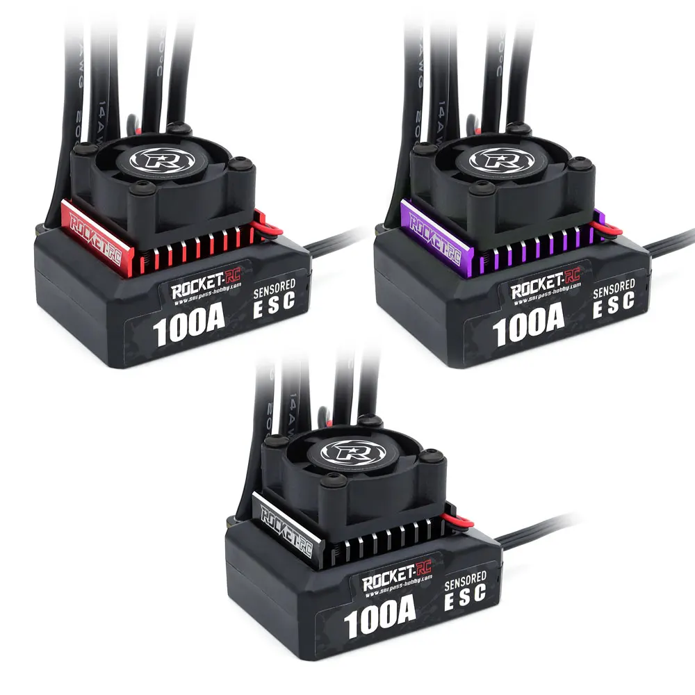 Rocket-RC 100A ESC 2~3S Brushless Electronic ESC 4A/6V BEC for 1/10 Buggy Drifting RC Cars