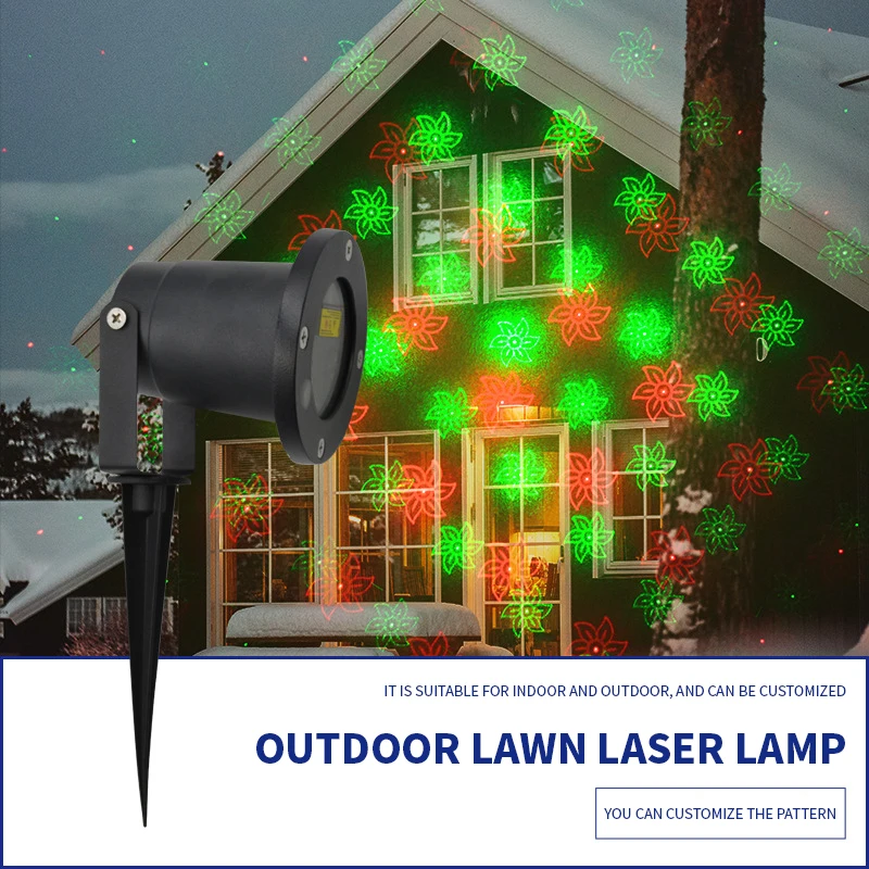 Christmas Projector Lights Outdoor, Waterproof Christmas Laser Lights Landscape Spotlight Decorative Stage Lights