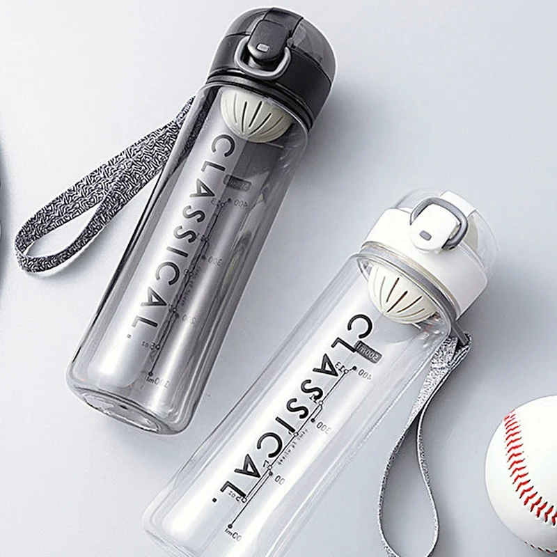 Hot Sale Plastic Sport Cups Fitness Tritan Drinking Bottle Bicycle Gym Plastic Cute Kids Water Bottle with Tea Infuser